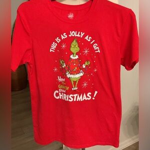 Dr. Seuss Red Grinch Christmas Tee